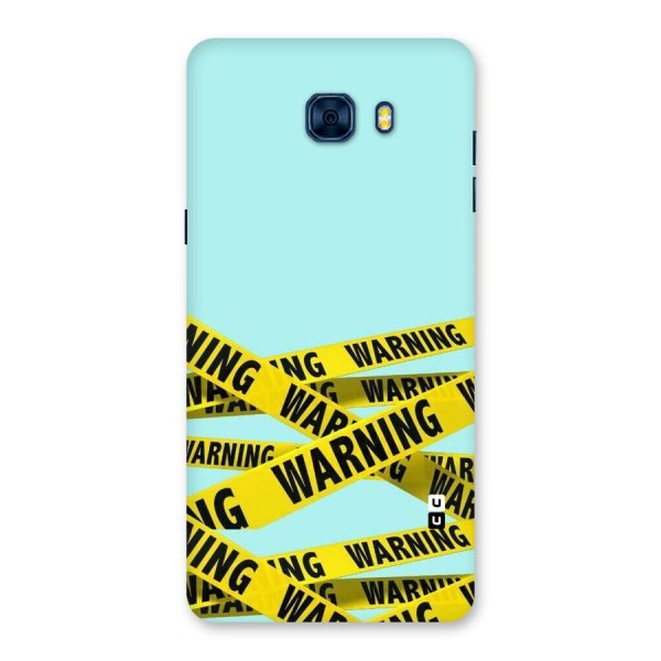 Warning Design Back Case for Galaxy C7 Pro