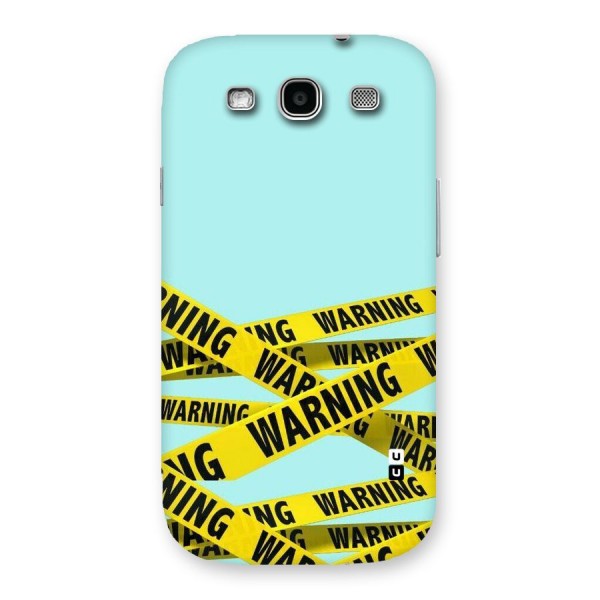 Warning Design Back Case for Galaxy S3 Neo