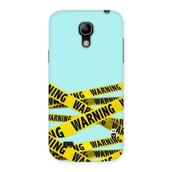 Warning Design Back Case for Galaxy S4 Mini