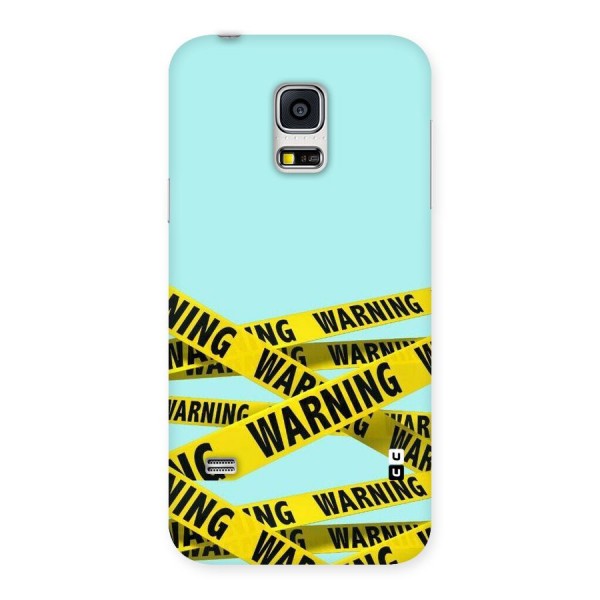 Warning Design Back Case for Galaxy S5 Mini