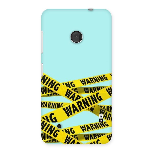 Warning Design Back Case for Lumia 530