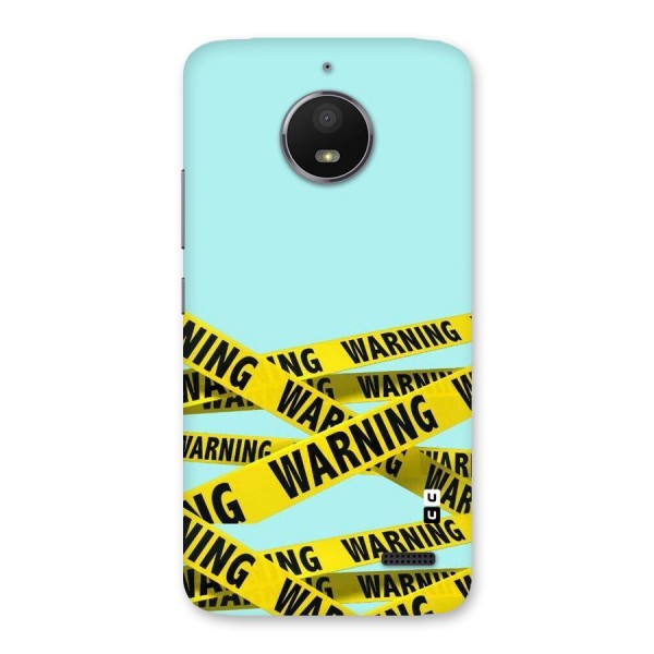 Warning Design Back Case for Moto E4