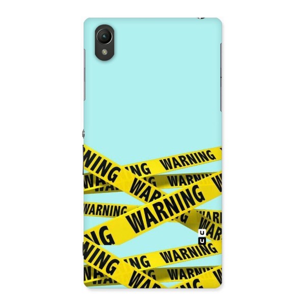 Warning Design Back Case for Sony Xperia Z1