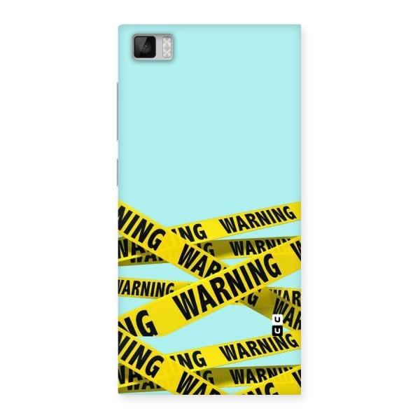 Warning Design Back Case for Xiaomi Mi3