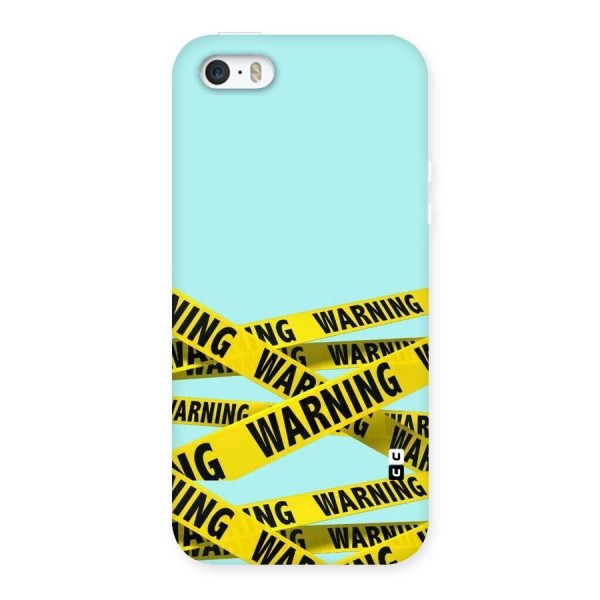 Warning Design Back Case for iPhone SE