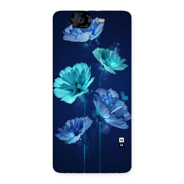 Water Flowers Back Case for Canvas Knight A350