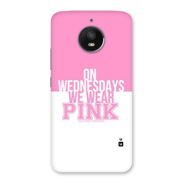 Wear Pink Back Case for Moto E4 Plus