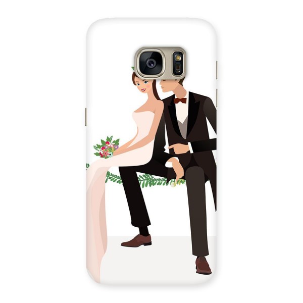 Wedding Couple Back Case for Galaxy S7