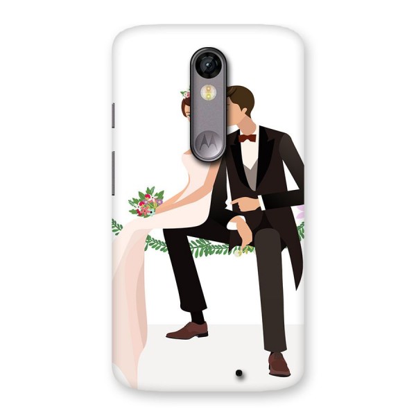 Wedding Couple Back Case for Moto X Force