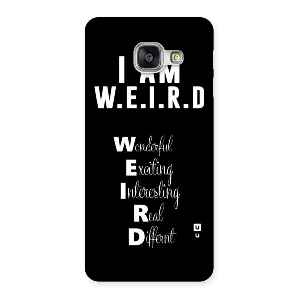 Weird Me Back Case for Galaxy A3 2016