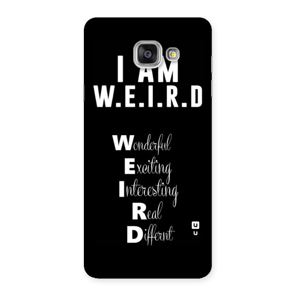 Weird Me Back Case for Galaxy A7 2016