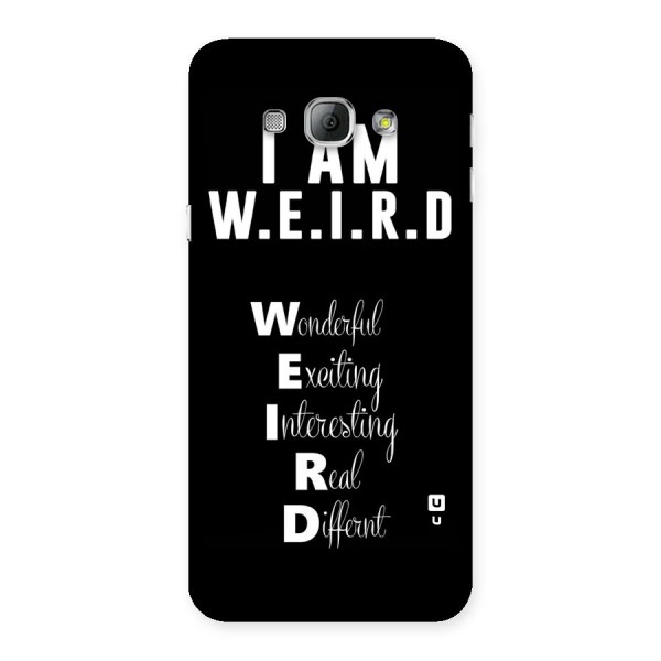 Weird Me Back Case for Galaxy A8