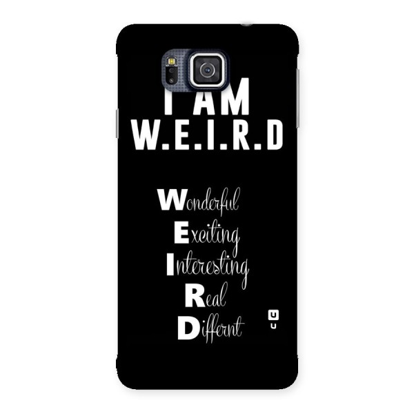 Weird Me Back Case for Galaxy Alpha