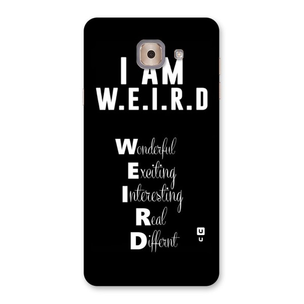 Weird Me Back Case for Galaxy J7 Max