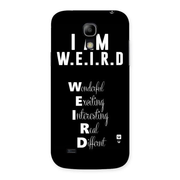 Weird Me Back Case for Galaxy S4 Mini