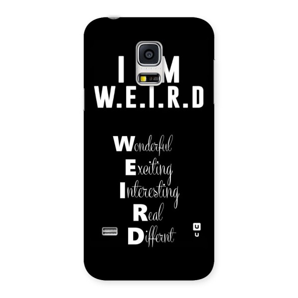 Weird Me Back Case for Galaxy S5 Mini