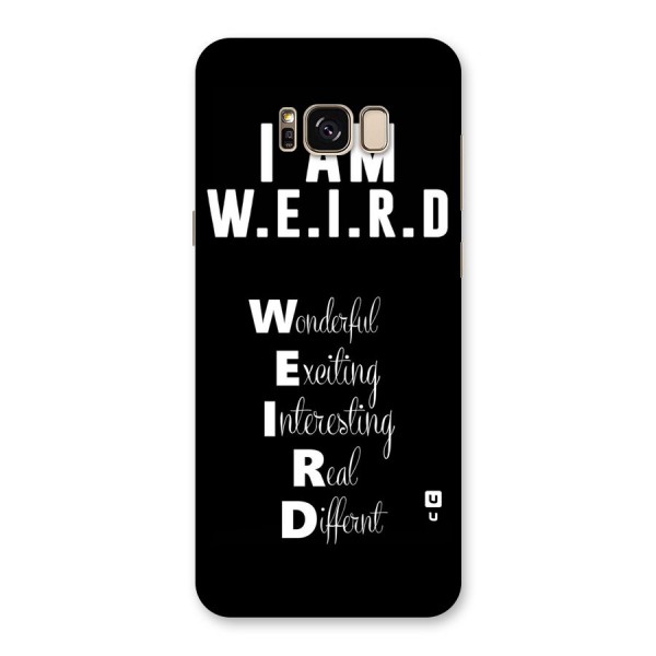 Weird Me Back Case for Galaxy S8 Plus