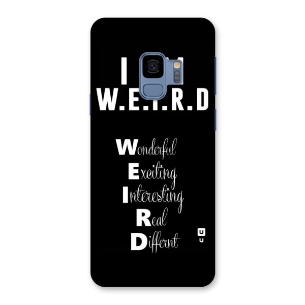 Weird Me Back Case for Galaxy S9