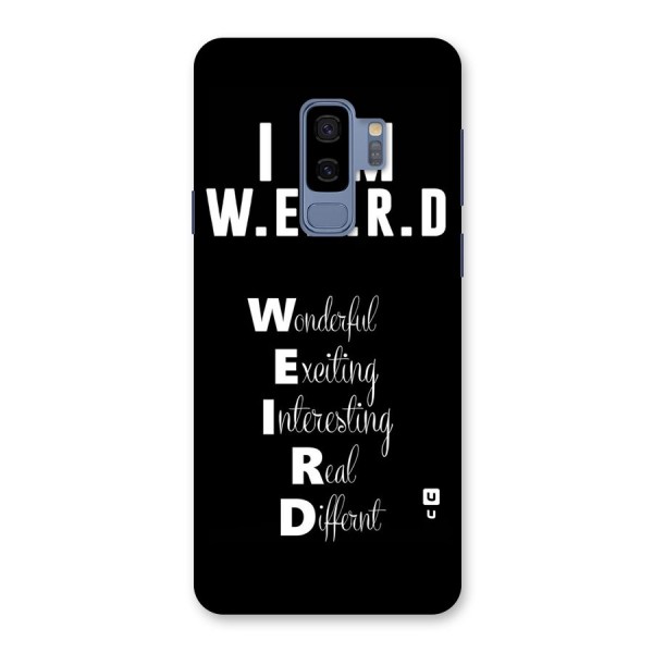 Weird Me Back Case for Galaxy S9 Plus