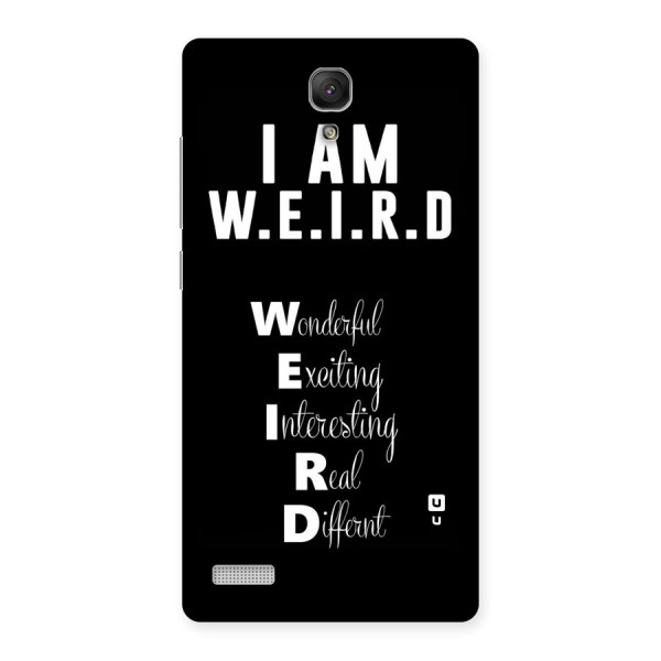 Weird Me Back Case for Redmi Note