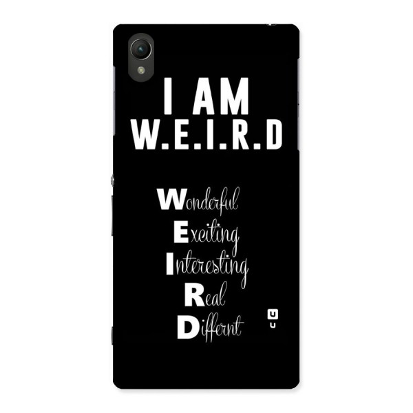 Weird Me Back Case for Sony Xperia Z1