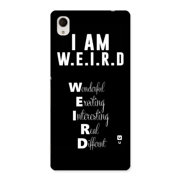 Weird Me Back Case for Xperia M4 Aqua