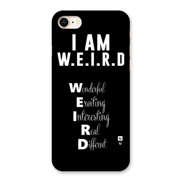 Weird Me Back Case for iPhone 8