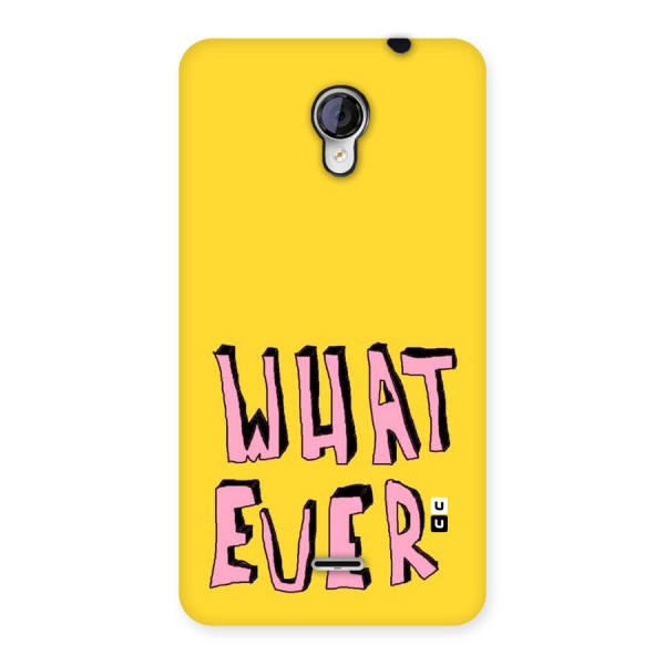 Whatever Yellow Back Case for Micromax Unite 2 A106