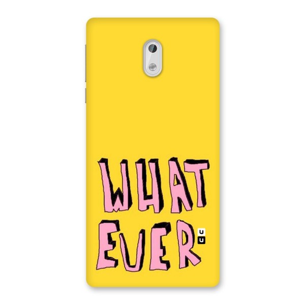 Whatever Yellow Back Case for Nokia 3