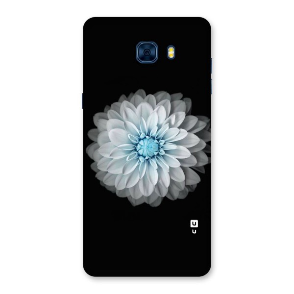 White Bloom Back Case for Galaxy C7 Pro