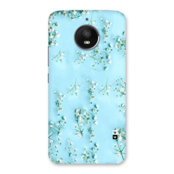 White Lily Design Back Case for Moto E4 Plus