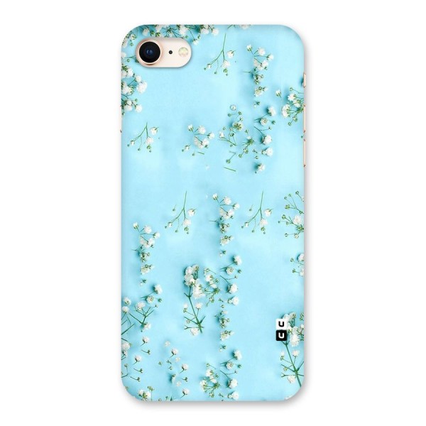 White Lily Design Back Case for iPhone 8