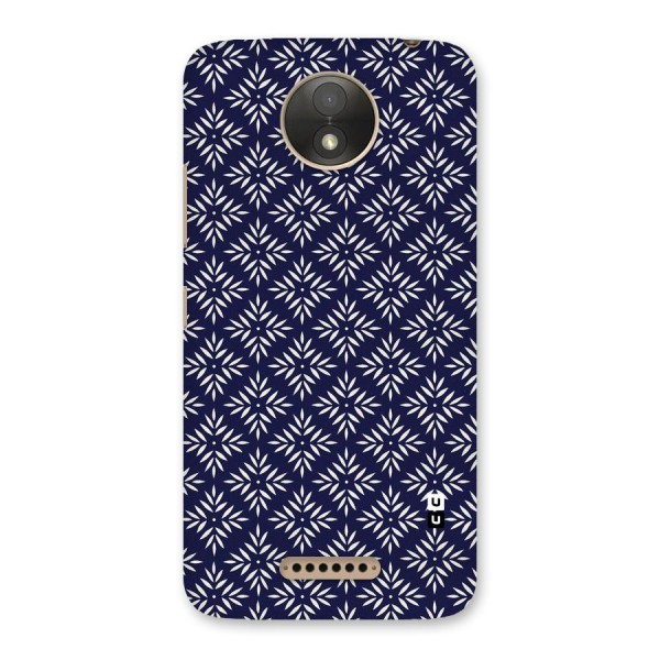 White Petals Pattern Back Case for Moto C Plus