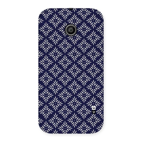 White Petals Pattern Back Case for Moto E