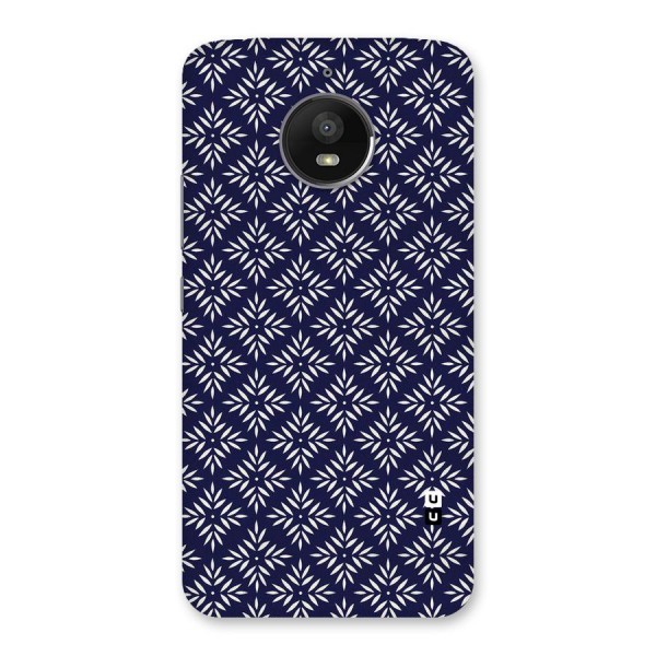 White Petals Pattern Back Case for Moto E4 Plus