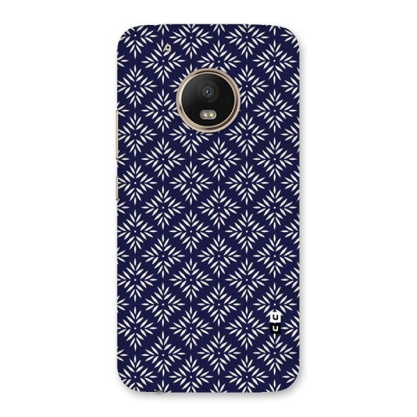 White Petals Pattern Back Case for Moto G5 Plus