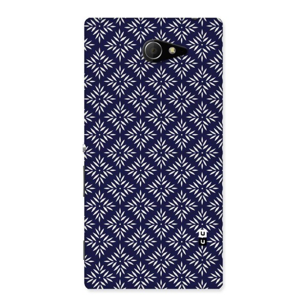 White Petals Pattern Back Case for Sony Xperia M2