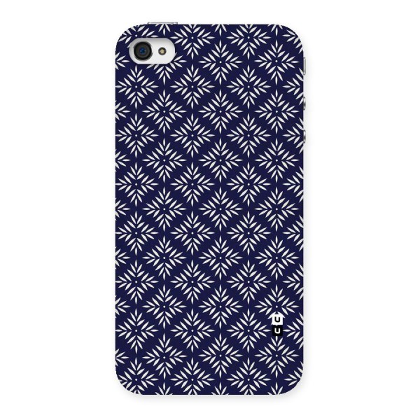 White Petals Pattern Back Case for iPhone 4 4s