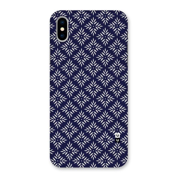 White Petals Pattern Back Case for iPhone X