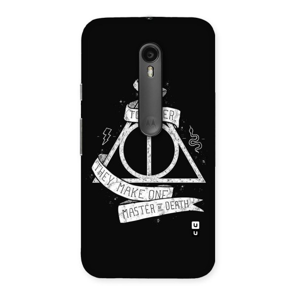 White Ribbon Back Case for Moto G3