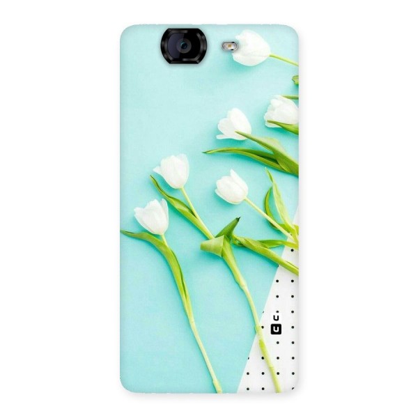 White Tulips Back Case for Canvas Knight A350