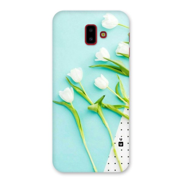 White Tulips Back Case for Galaxy J6 Plus