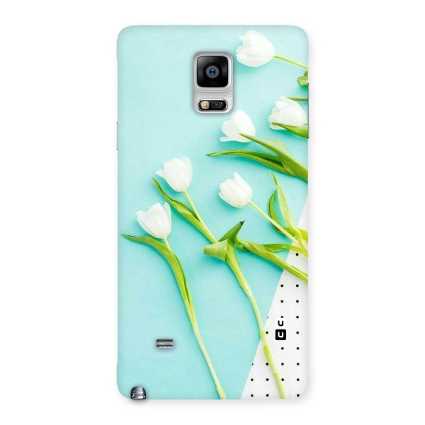 White Tulips Back Case for Galaxy Note 4