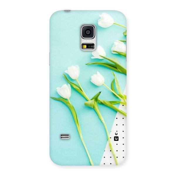 White Tulips Back Case for Galaxy S5 Mini