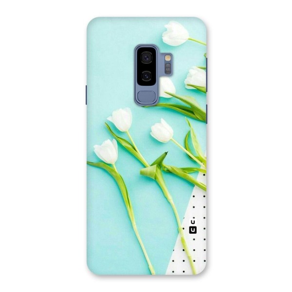 White Tulips Back Case for Galaxy S9 Plus