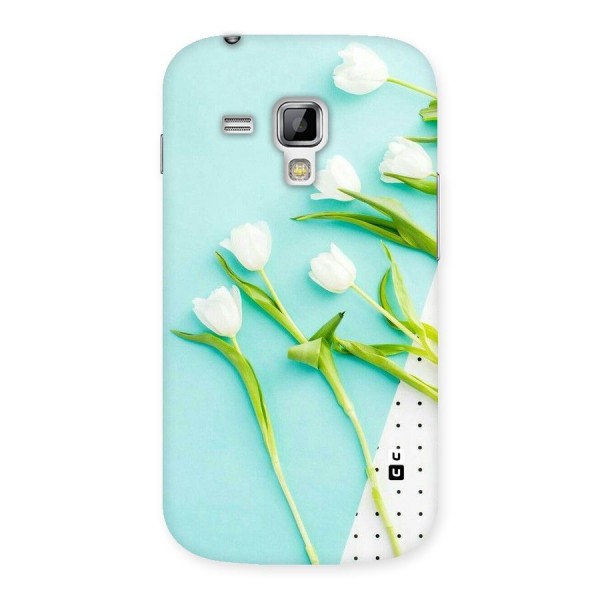 White Tulips Back Case for Galaxy S Duos