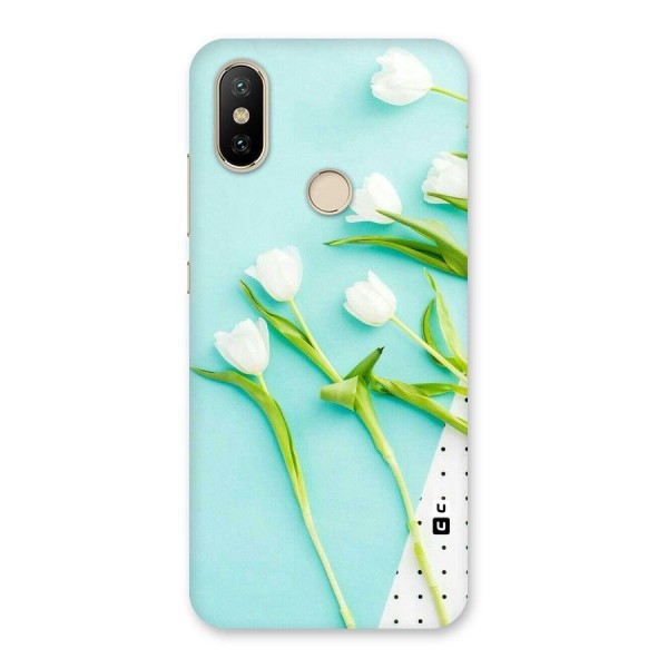 White Tulips Back Case for Mi A2