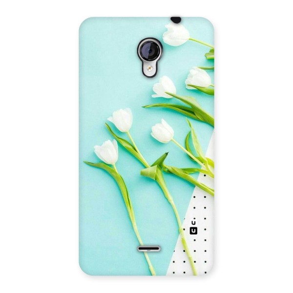 White Tulips Back Case for Micromax Unite 2 A106