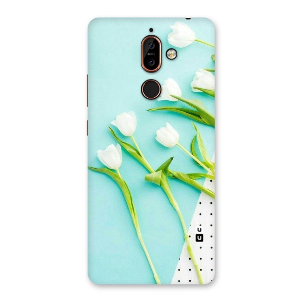 White Tulips Back Case for Nokia 7 Plus