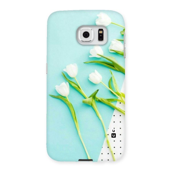 White Tulips Back Case for Samsung Galaxy S6